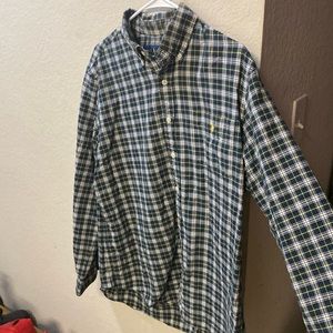 Ralph Lauren buttondown plaid collar shirt